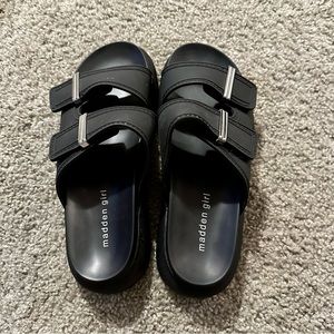 Madden Girl Black Slides Size Women’s 9